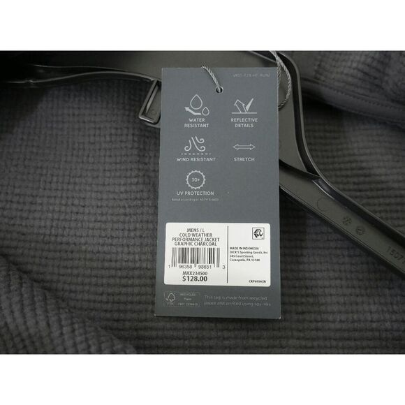 VRST Men’s  Performance Hooded Jacket Wind & Water Resistant UPF 30 LARGE - Picture 9 of 10